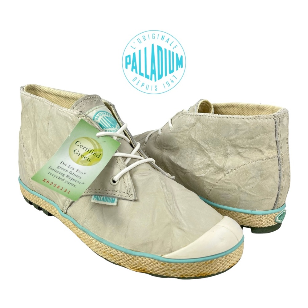 Palladium Women’s 8 Slim Chukka Off‎ White Ankle Boot Shoes
